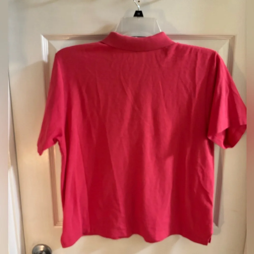 Lacoste Women’s Coral Resortcore Quiet Luxury Classic Polo Shirt, XL - Picture 2 of 8